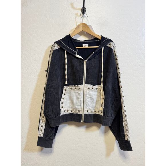 POL Large Black Double Gauze Jogger Set Athleisure NEW - Picture 7 of 9